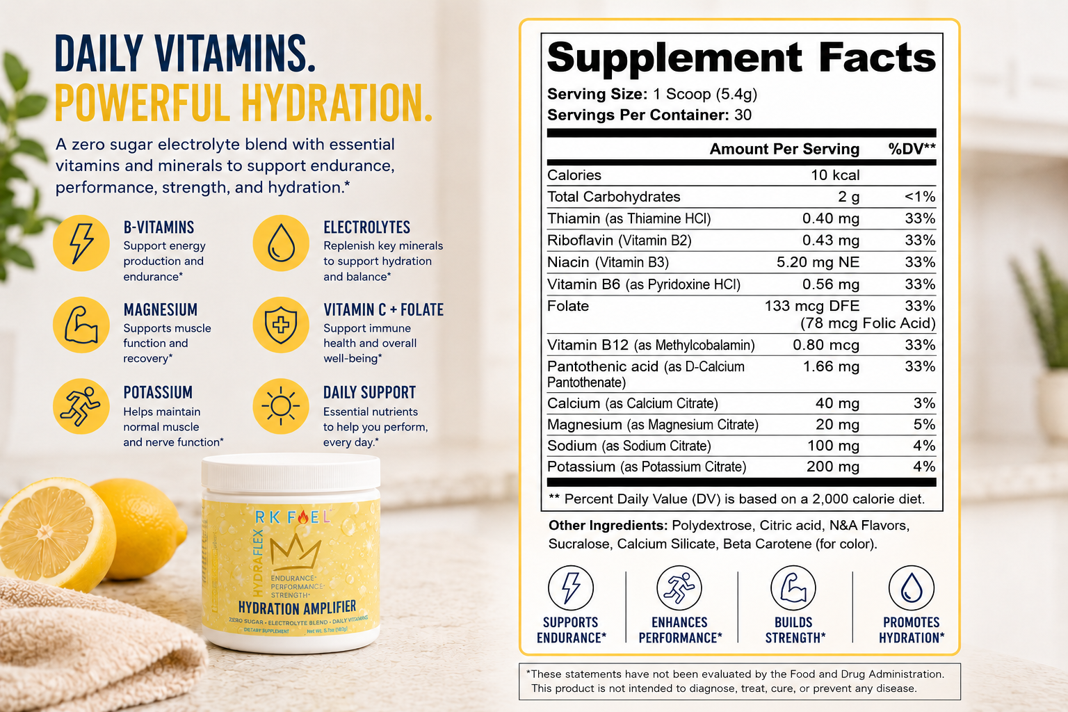 HYDRAFLEX HYDRATION AMPLIFIER (Lemonade)