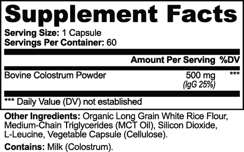 ARMOUR+ Colostrum Capsules